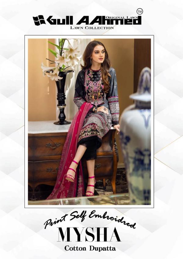 Gulahmed Mysha Vol-1 Lawn Cotton Designer Exclusive Dress Material